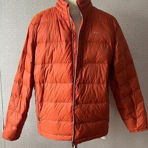 Louis Castel CLMJP985/Orange Mens Full Zip Quilted Puffer Jacket Size 110
